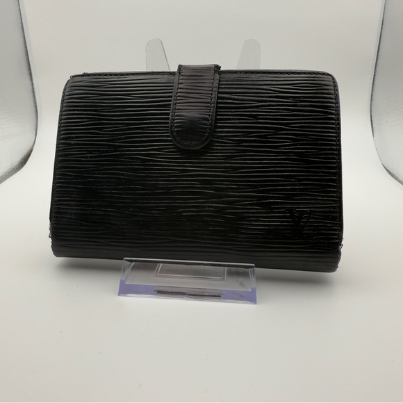 Louis Vuitton Handbags - Louis Vuitton Black Epi Leather French Purse Wallet Gold | Women’s | Used |